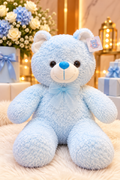 Blush Blue Plush Teddy Bear