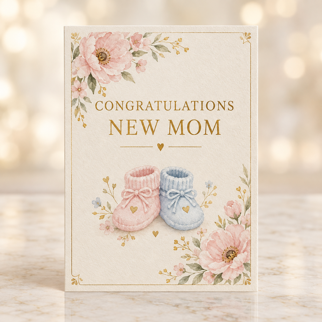 Congratulations New Mom greeting card