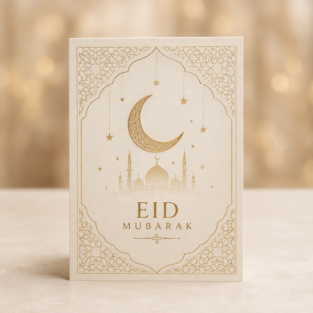 Eid Mubarak greeting card