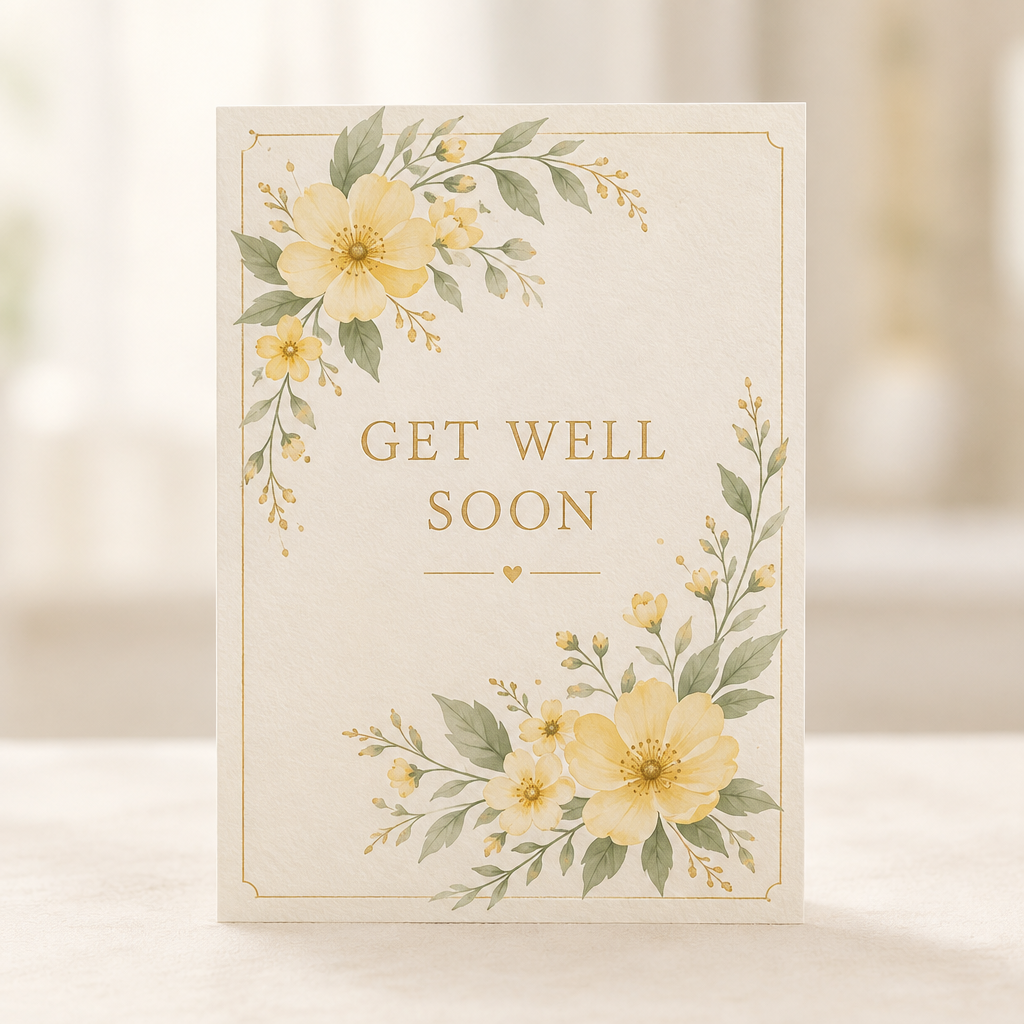 Get Well Soon greeting card
