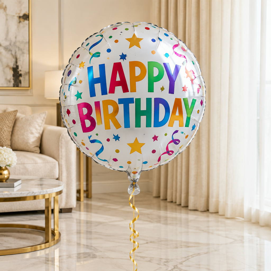 Happy Birthday foil balloon