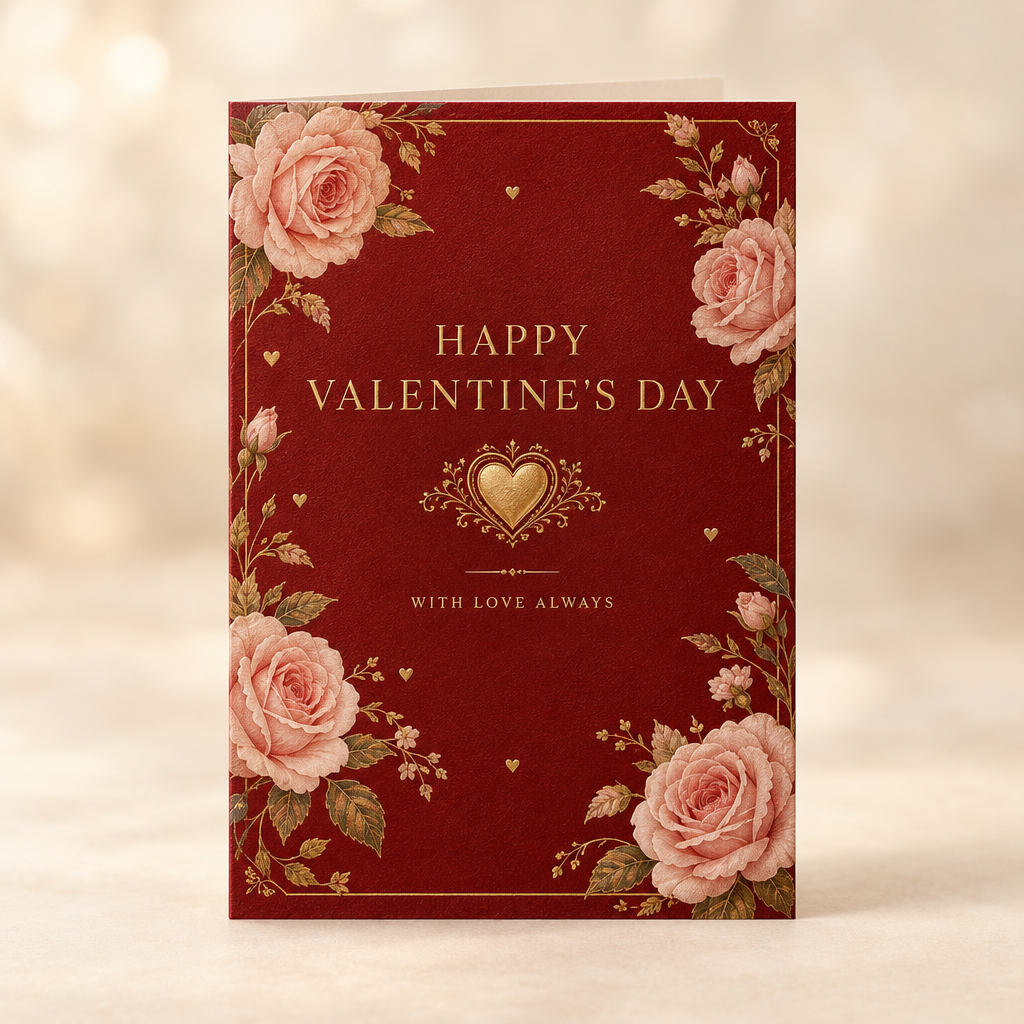 Happy Valentine's Day greeting card