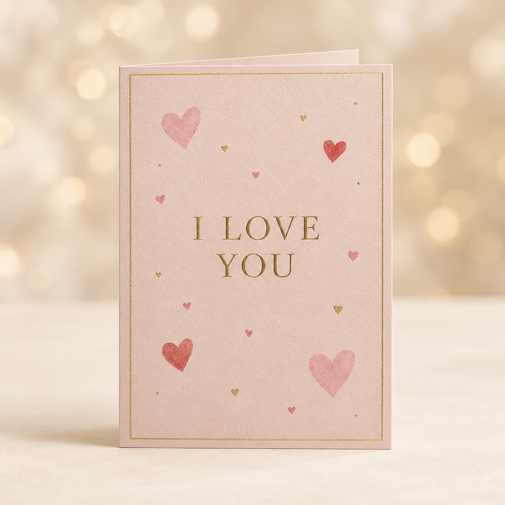 I Love You greeting card