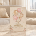 Premium birthday greeting card