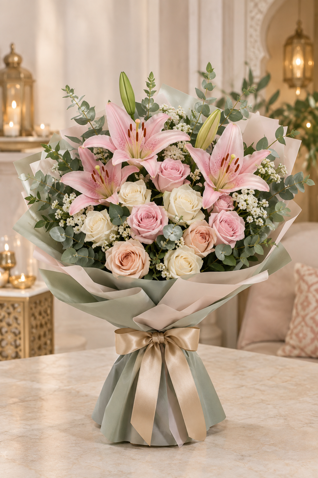 Premium Luxury Eid Hand-Tied Bouquet