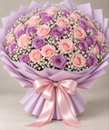 Pink and lavender apology bouquet