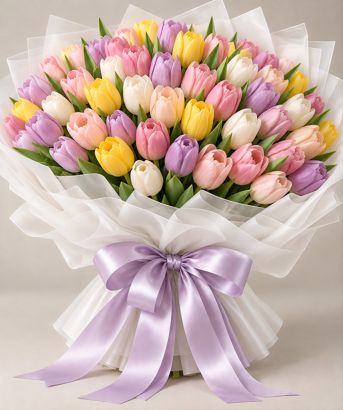 Rainbow Tulip Bliss