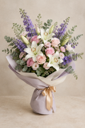 White lily apology bouquet